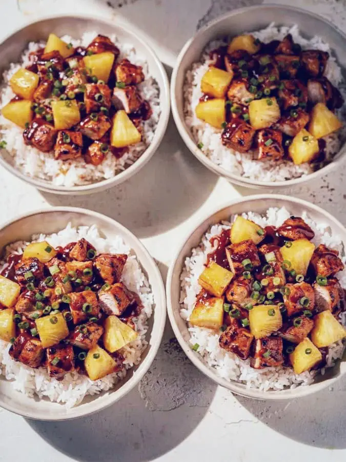 Pineapple BBQ Chicken Bowl