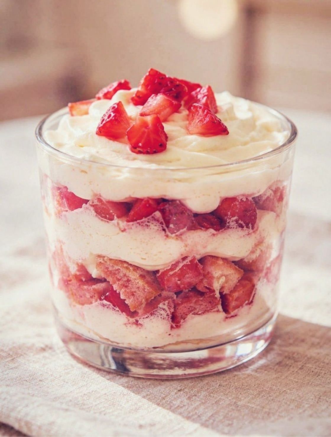Pink Cloud Strawberry Tiramisu Cups
