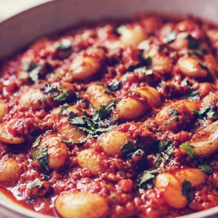 Saucy Harissa Butter Beans