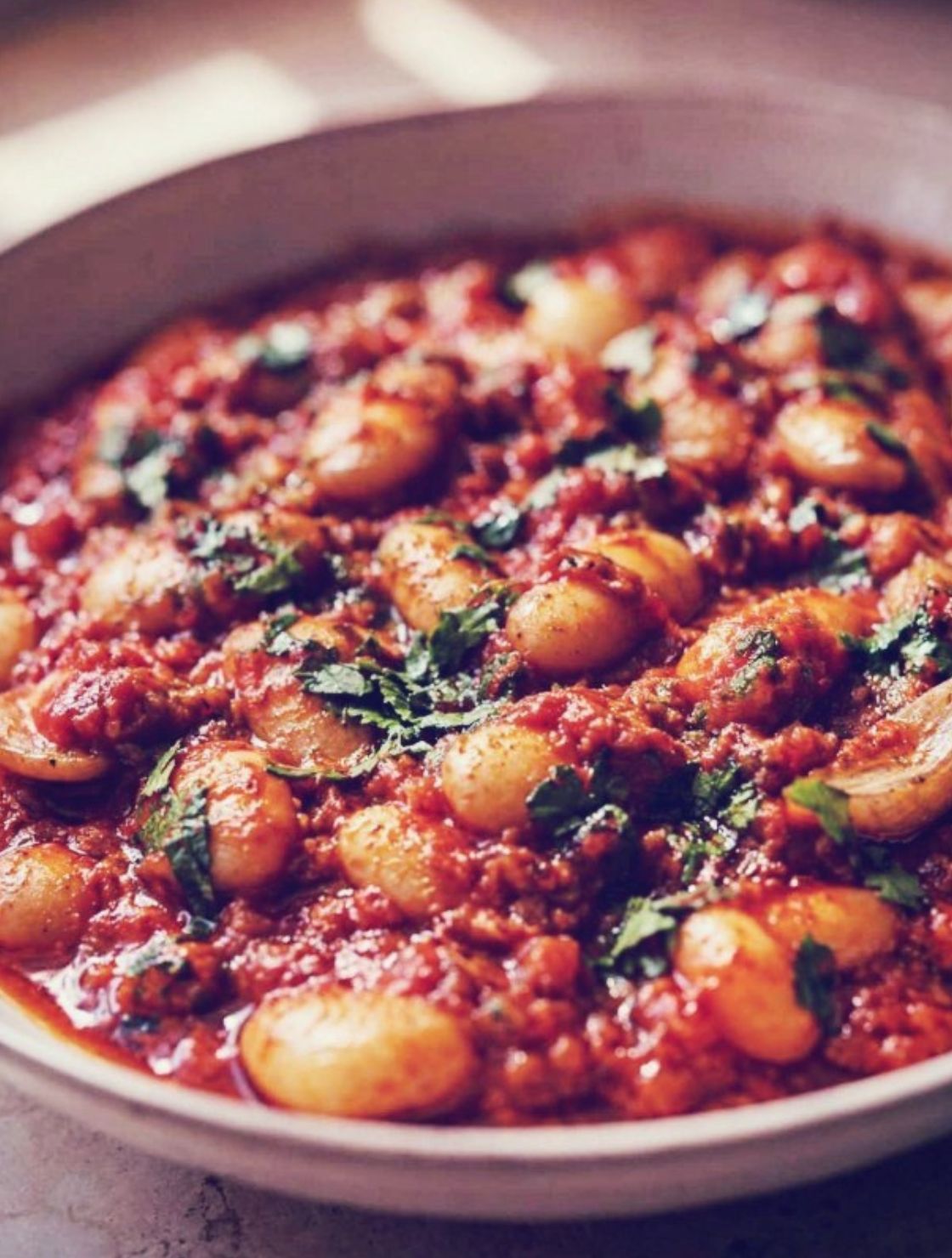Saucy Harissa Butter Beans