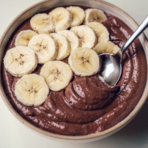 Vegan Chocolate Banana Yogurt Bowl