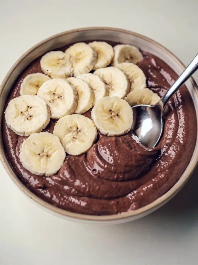 Vegan Chocolate Banana Yogurt Bowl
