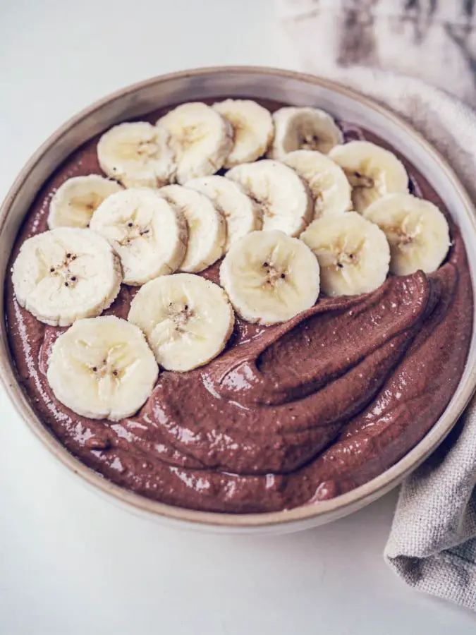 Vegan Chocolate Banana Yogurt Bowl