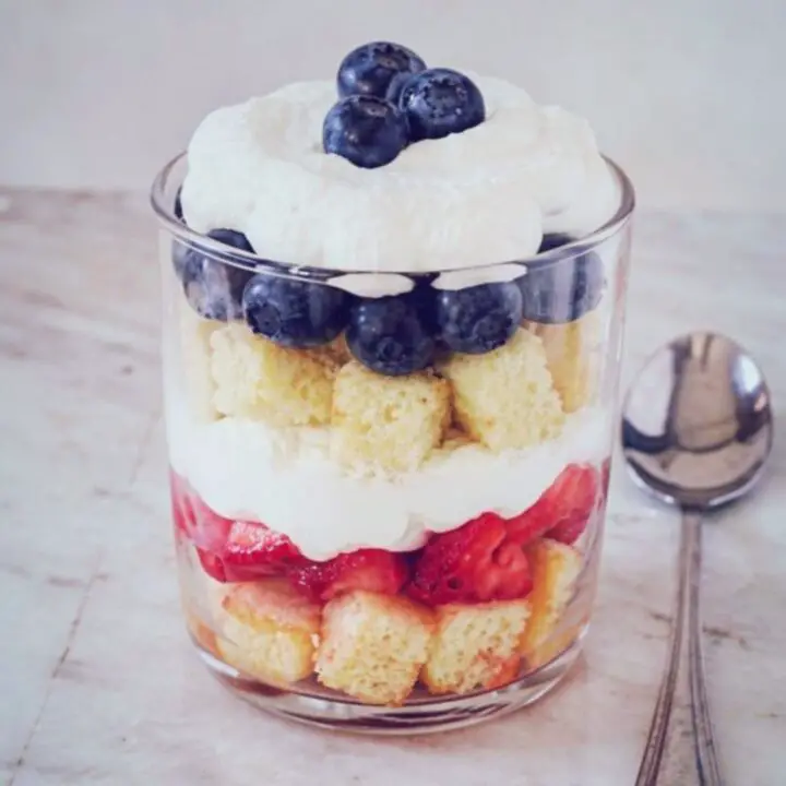Vegan July 4th Berry Trifle Cups