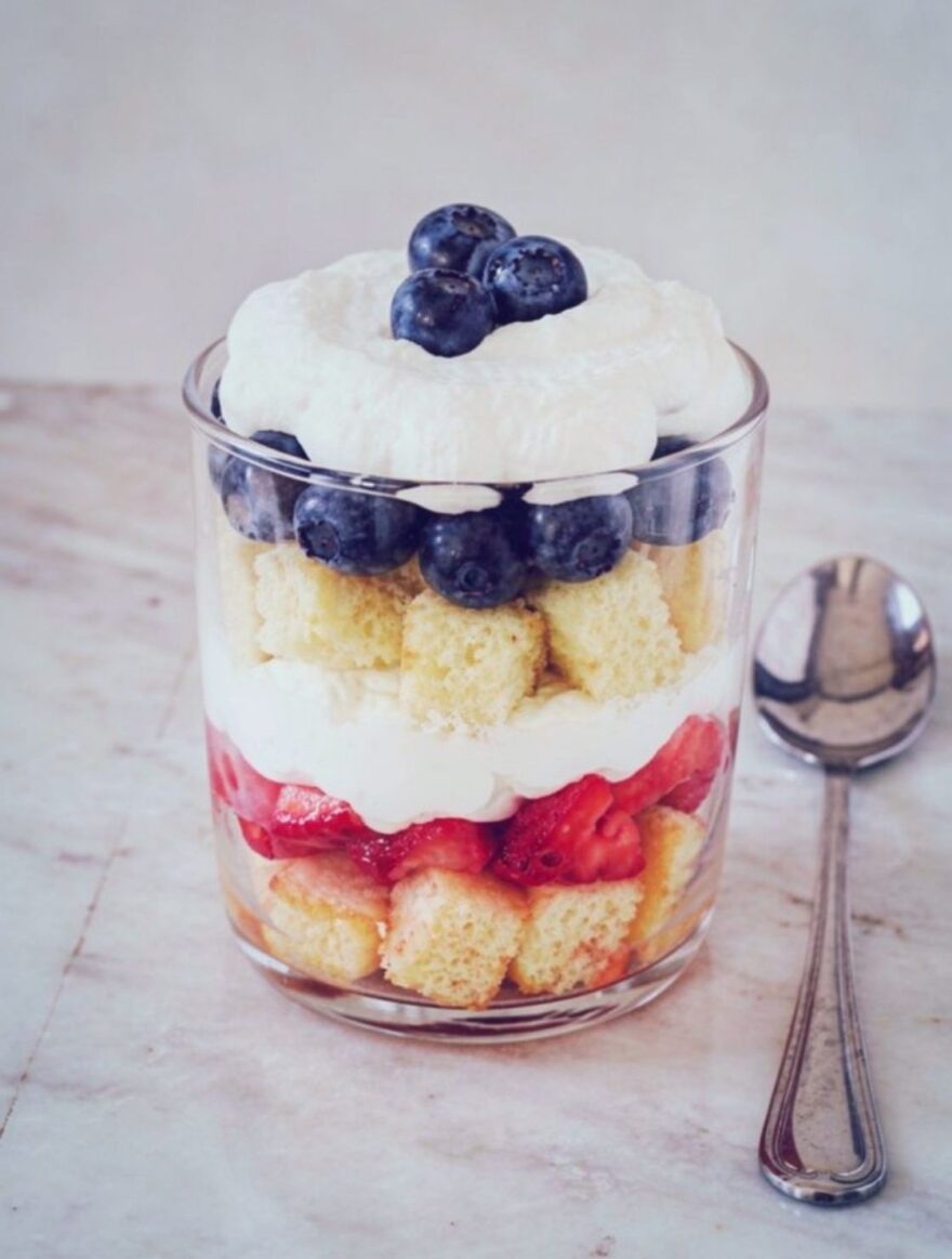 Vegan July 4th Berry Trifle Cups