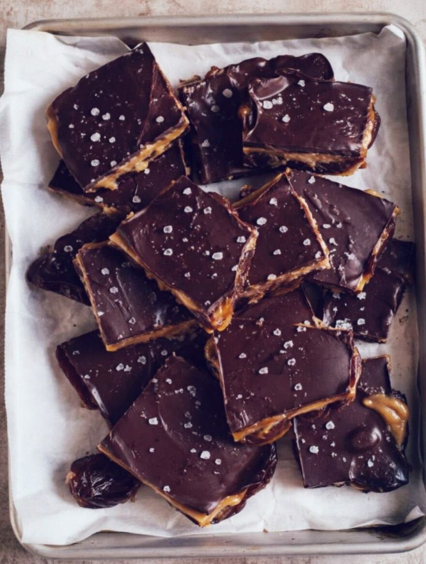 Vegan Salted Caramel Date Bark
