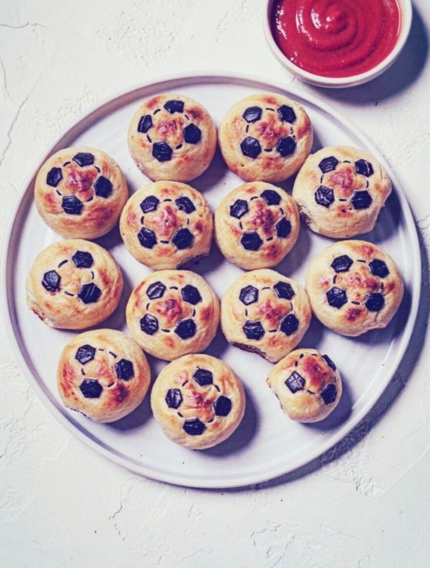 World Cup Soccer Ball Pizza Bites