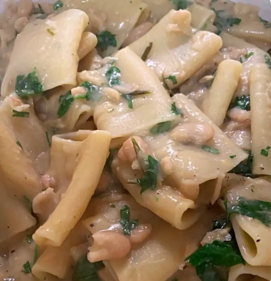 Creamy Rigatoni with Cannellini Beans